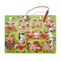 Melissa & Doug Fa mágneses számoló labirintus