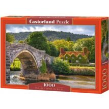 Castorland 1000 db-os puzzle - Wales, híd a falu végén 