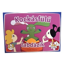 Kockásfülű labdázik - kirakó játék puzzle Kockásfülű labdázik - kirakó játék puzzle