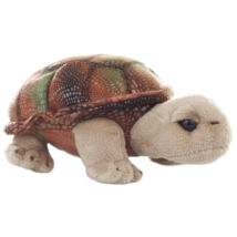 Szárazföldi plüss teknős, csillogó páncéllal 20 cm 