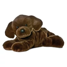 Aurora - Csokibarna Labrador plüss kutya 20 cm 
