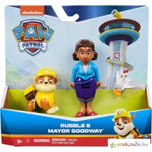 Mancs őrjárat Rubble kutya és Mayor Goodway figura szett  Mancs őrjárat Rubble kutya és Mayor Goodway figura szett
