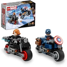 LEGO® Marvel 76260 - Fekete Özvegy és Amerika Kapitány motorkerékpárok