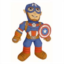 Marvel hős, hangot adó plüss figura - Amerika kapitány 22 cm 
