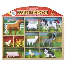 Melissa & Doug állatfigurák 10 db-os - farmállatok 