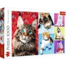 Boldog macskák 1000 db-os puzzle - Trefl 