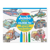 Melissa & Doug jumbo színező, járművek