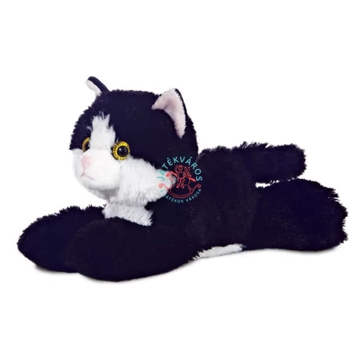 Aurora Maynard fekete-fehér cica plüss 20 cm