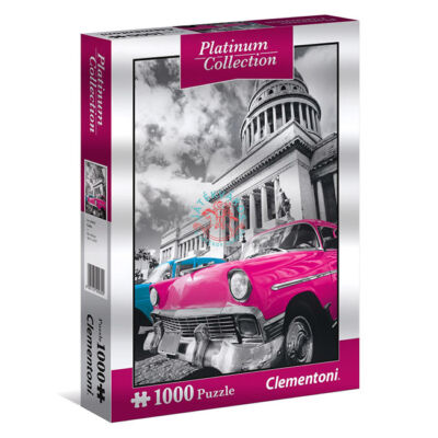 Clementoni 1000 db puzzle  Platinum Collection    Oldtimerek Kubában 