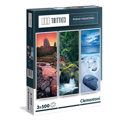 Clementoni 3 x 500 db puzzle  Trittico  Természet 