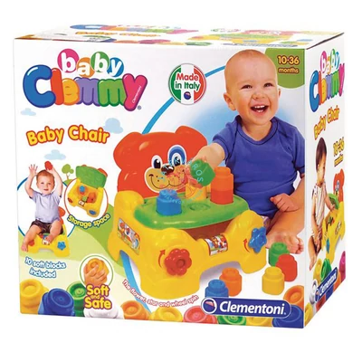 Clemmy  puha, bébi építőjáték szett - Kutyusos szék