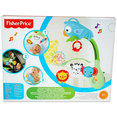 Fisher Price Esőerdős 3 az 1-ben kiságyforgó