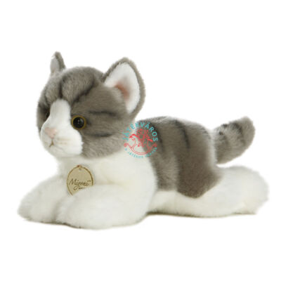 Aurora - MiYoni szürke cica  házi macska plüss 20 cm 