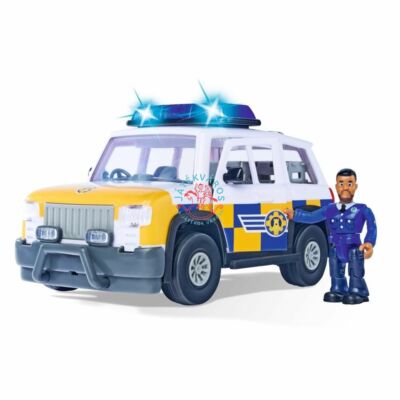 Sam a tűzoltó rendőrségi jeep 4x4, figurával fénnyel, hanggal 20 cm 