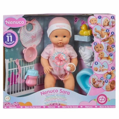 Nenuco - Sára interaktív baba kiegészítőkkel 