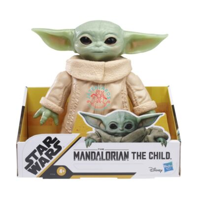 Star Wars- The Mandalorian Baby Yoda műanyag figura mozgatható fejjel,kézzel 15 cm 
