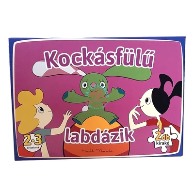 Kockásfülű labdázik - kirakó játék puzzle