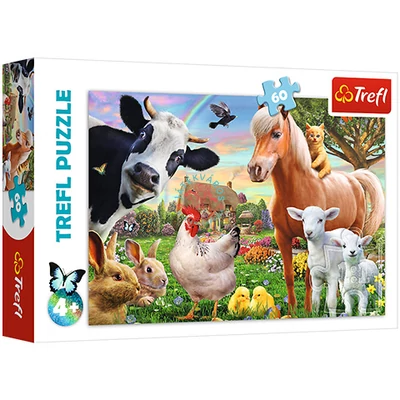 Vidám farm 60 db-os puzzle - Trefl 