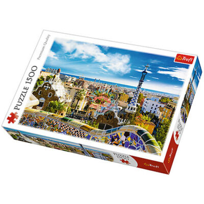 Park Güell-Barcelona 1500 db-os puzzle -Trefl 