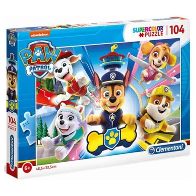 PAW PATROL Mancs őrjárat 104 db-os puzzle - Clementoni  Super color