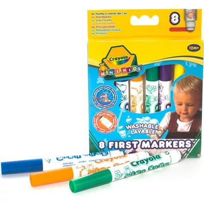 Crayola 8 darabos színes filctoll készlet kicsiknek 