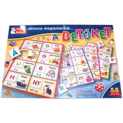 Játszva megismerjük a betűket - Keller-Mayer társasjáték 