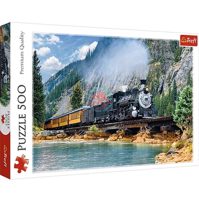 Hegyi vonat 500 db-os puzzle -Trefl