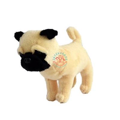 Mopsz plüss kutya 15 cm 