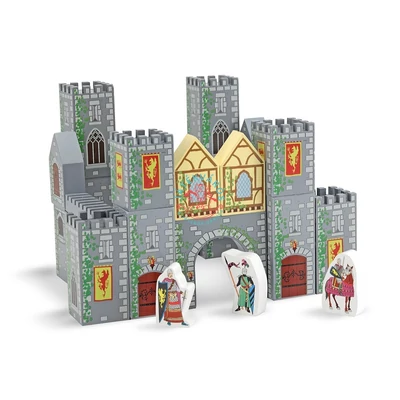 Melissa & Doug Fa építőjáték, kastély vár