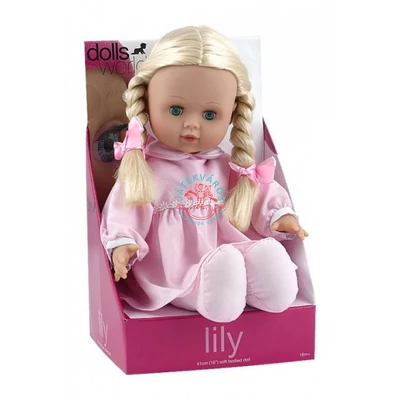 Lily baba alvó szemekkel 45 cm