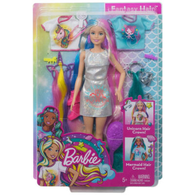 Barbie baba varázslatos frizurák baba játékszett kiegészítőkkel 
