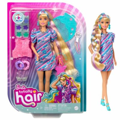 Barbie Totally Hair-hosszú hajú baba Csillag
