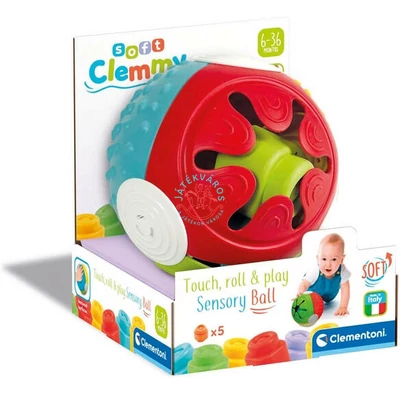 Clementoni Tapints, guríts, érzékelj készségfejlesztő labda - Clemmy