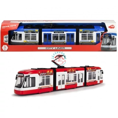 City Liner villamos 46 cm piros,kék színben Simba, Dickie