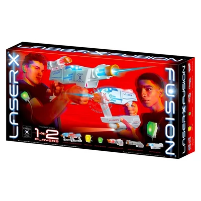 Laser X Fusion dupla lézer fegyver nagy szett kiegészitőkkel 150 m