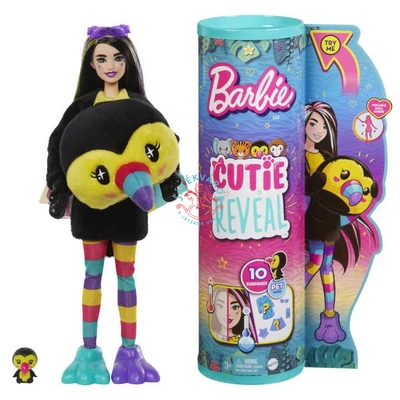 Barbie Cutie Reveal meglepetés baba - tukán 