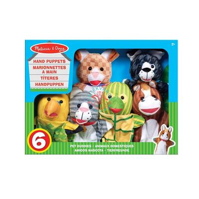 Melissa & Doug bábjáték - Háziállatok 6 db-os 