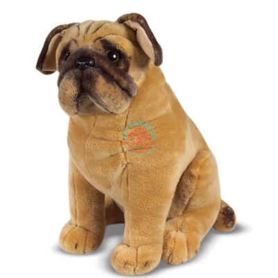 Melissa & Doug:Óriás pihepuha mopsz plüss kutya 