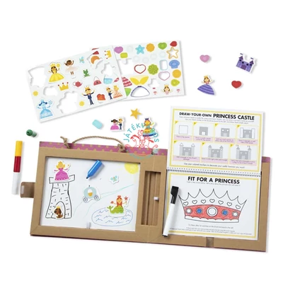 Melissa & Doug Letörölhető, rajzos, mágneses játék készlet - hercegnő 