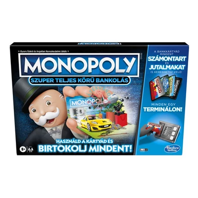Monopoly Szuper teljes körű bankolás társasjáték