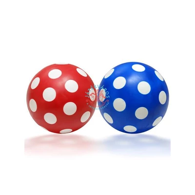 Pöttyös gumilabda 11 cm