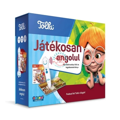 Tolki interaktív foglalkoztató hangoskönyv - Játékosan angolul készlet,szett