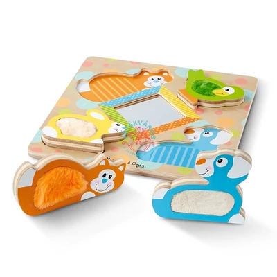 Melissa & Doug Fa tapintós puzzle