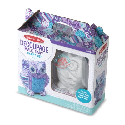 Melissa & Doug Decoupage, bagoly dekupázs