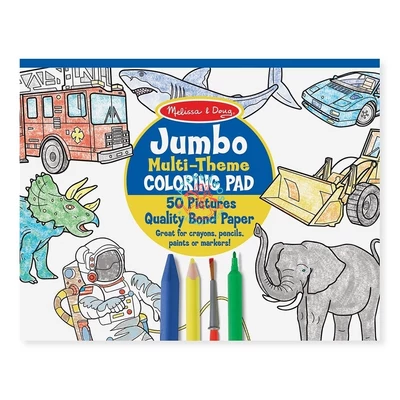 Melissa & Doug jumbo színező, kék