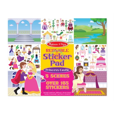 Melissa & Doug Újrahasználható matricakészlet,  hercegnő