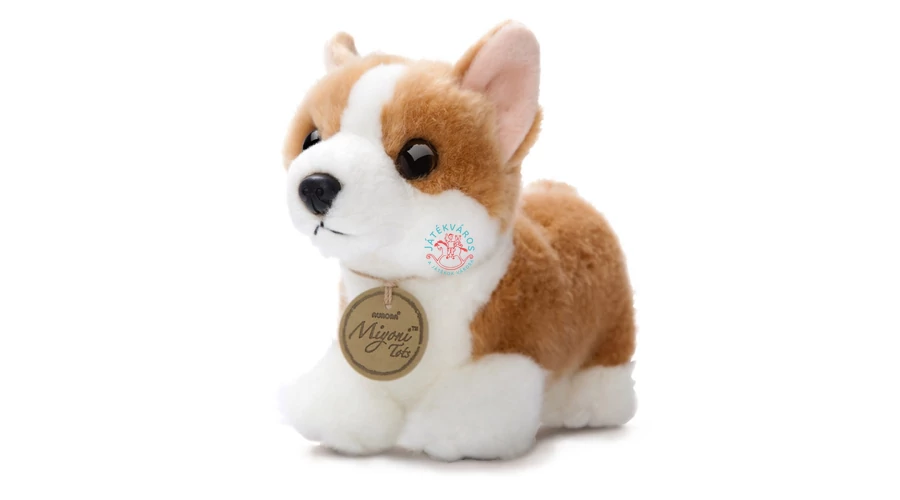 Aurora Corgi plüss kutya 20 cm -Játékváos